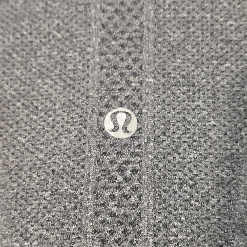 Lululemon Swiftly Tech Half Zip Pullover Heather Gray Thumb Holes Size 2 - Picture 5 of 8